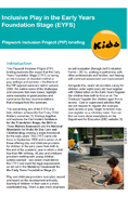Inclusive Play EYFS